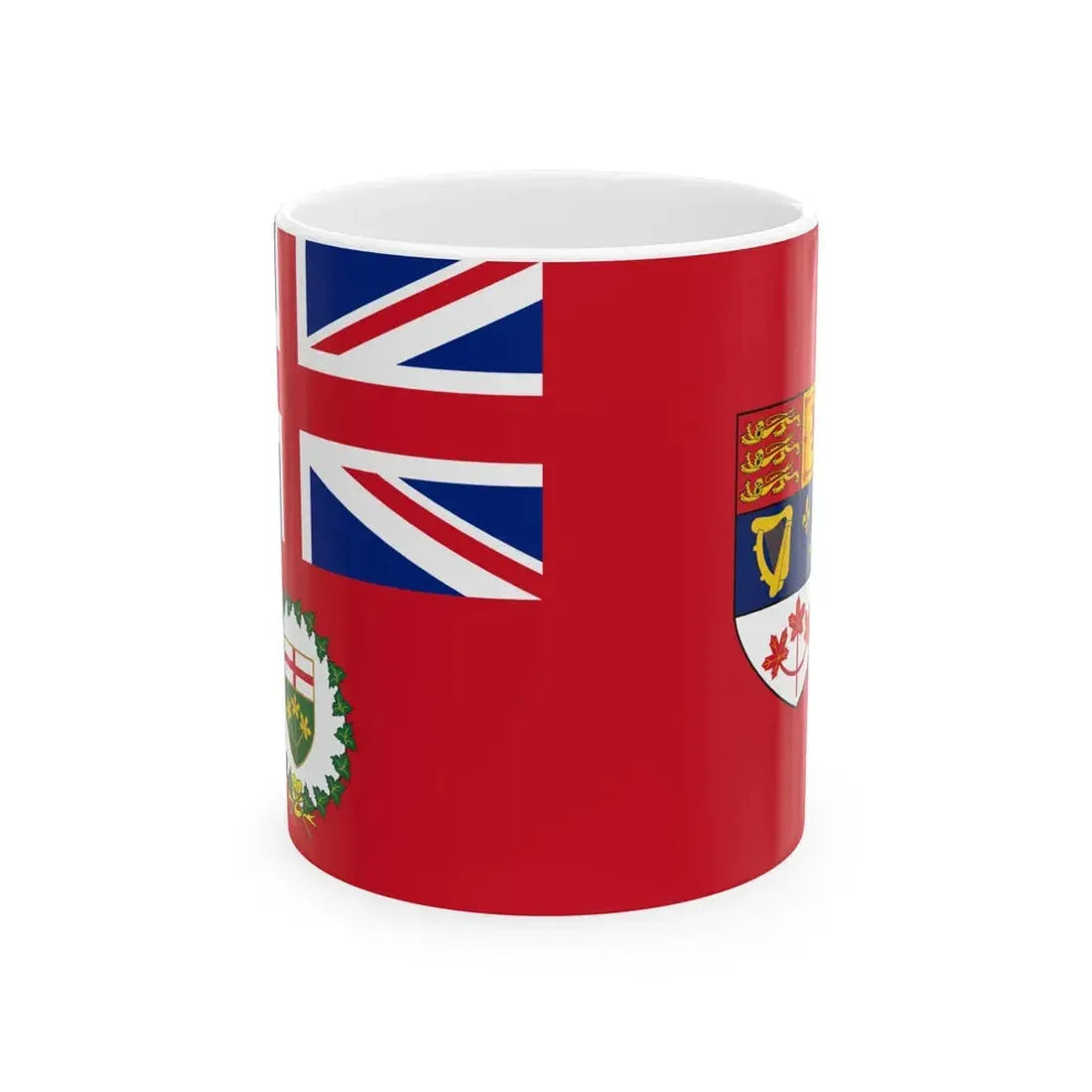 Flag of the Lieutenant-Governor of Ontario 1959-1965 (Canada) White Coffee Mug 11oz - Go Mug Yourself