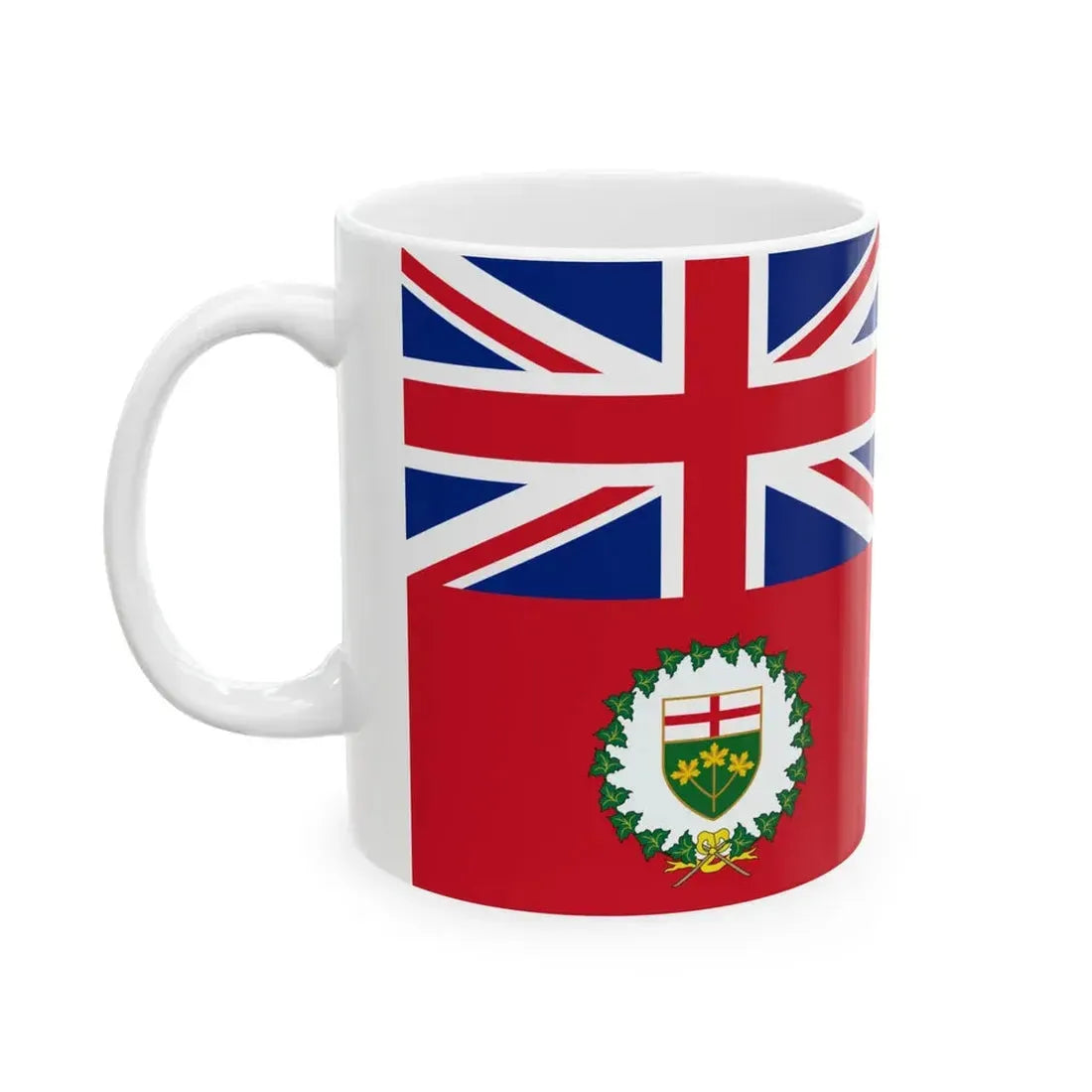 Flag of the Lieutenant-Governor of Ontario 1959-1965 (Canada) White Coffee Mug - Go Mug Yourself