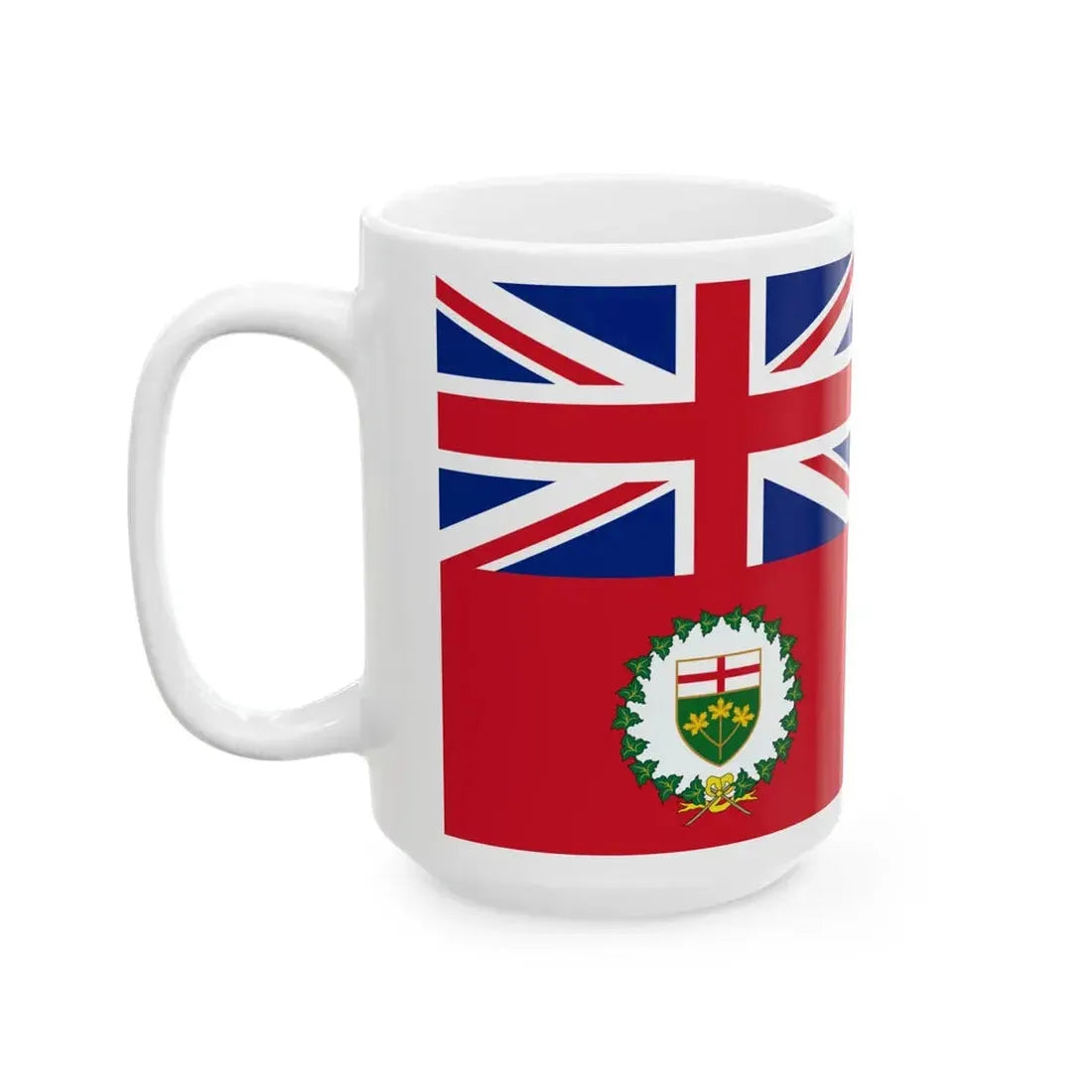 Flag of the Lieutenant-Governor of Ontario 1959-1965 (Canada) White Coffee Mug - Go Mug Yourself