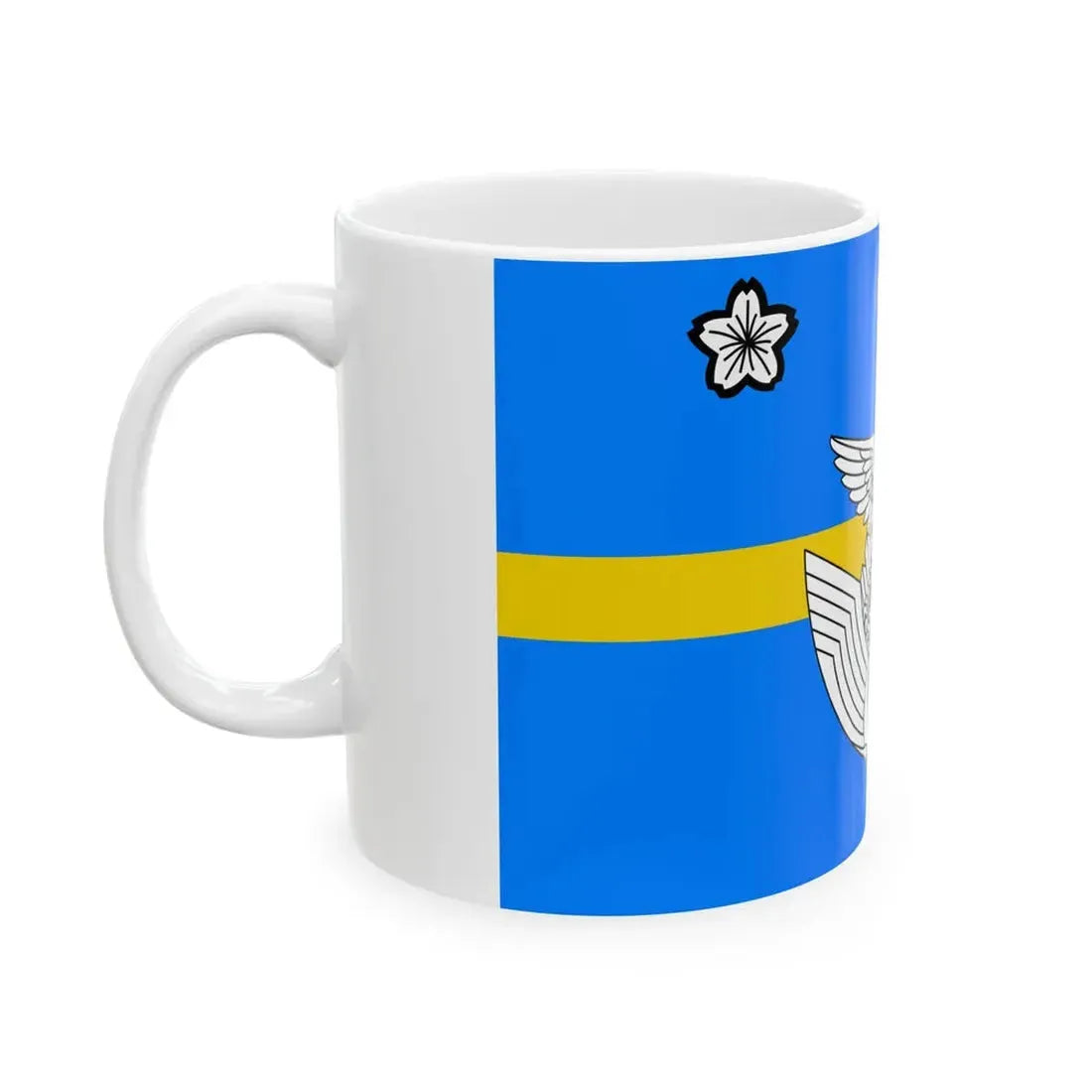 Flag of the Lieutenent General of the Air Self Defense Force Japan (Japan) White Coffee Mug - Go Mug Yourself