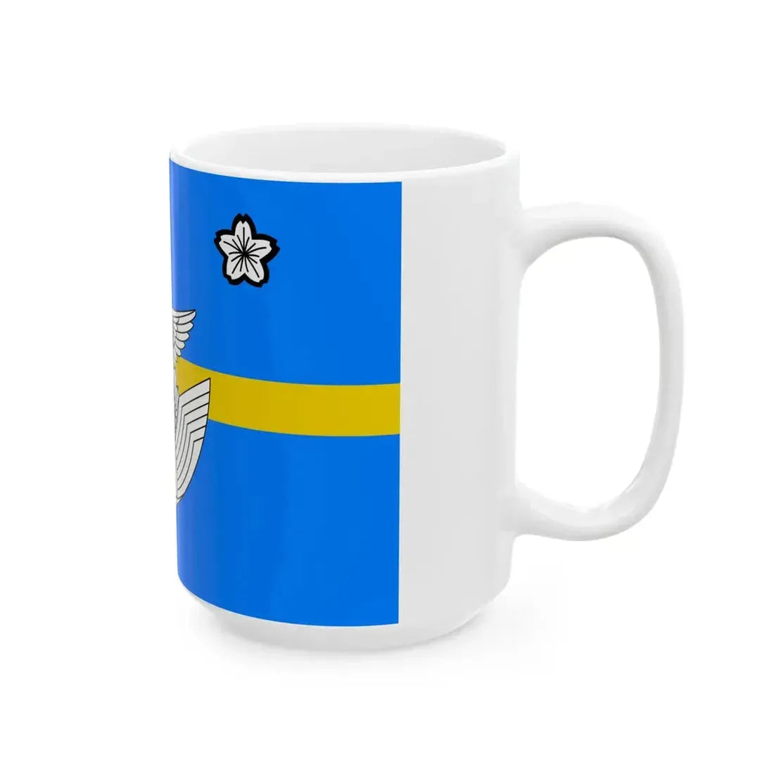 Flag of the Lieutenent General of the Air Self Defense Force Japan (Japan) White Coffee Mug - Go Mug Yourself