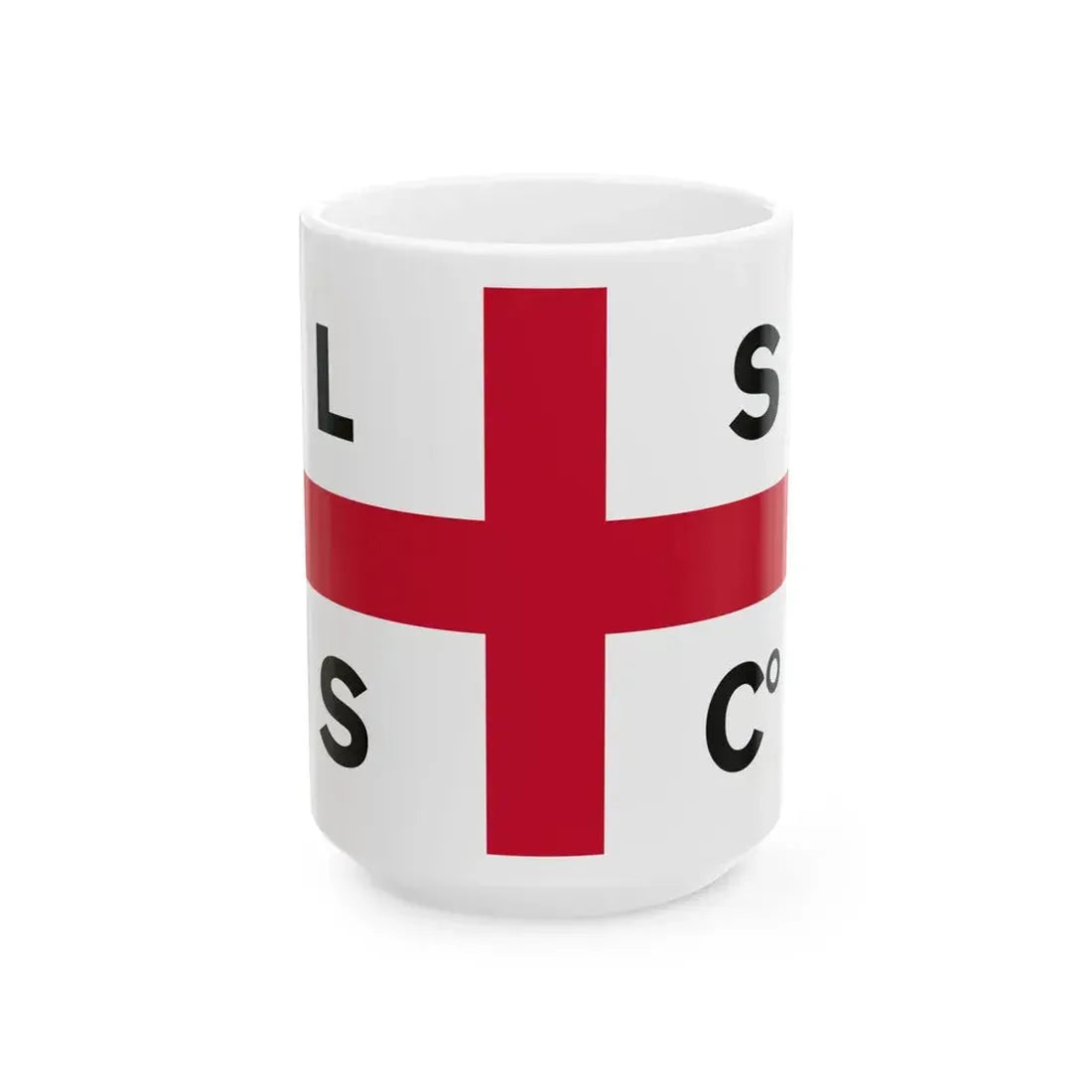 Flag of the Limerick Steamship Company (Ireland) White Coffee Mug 15oz - Go Mug Yourself