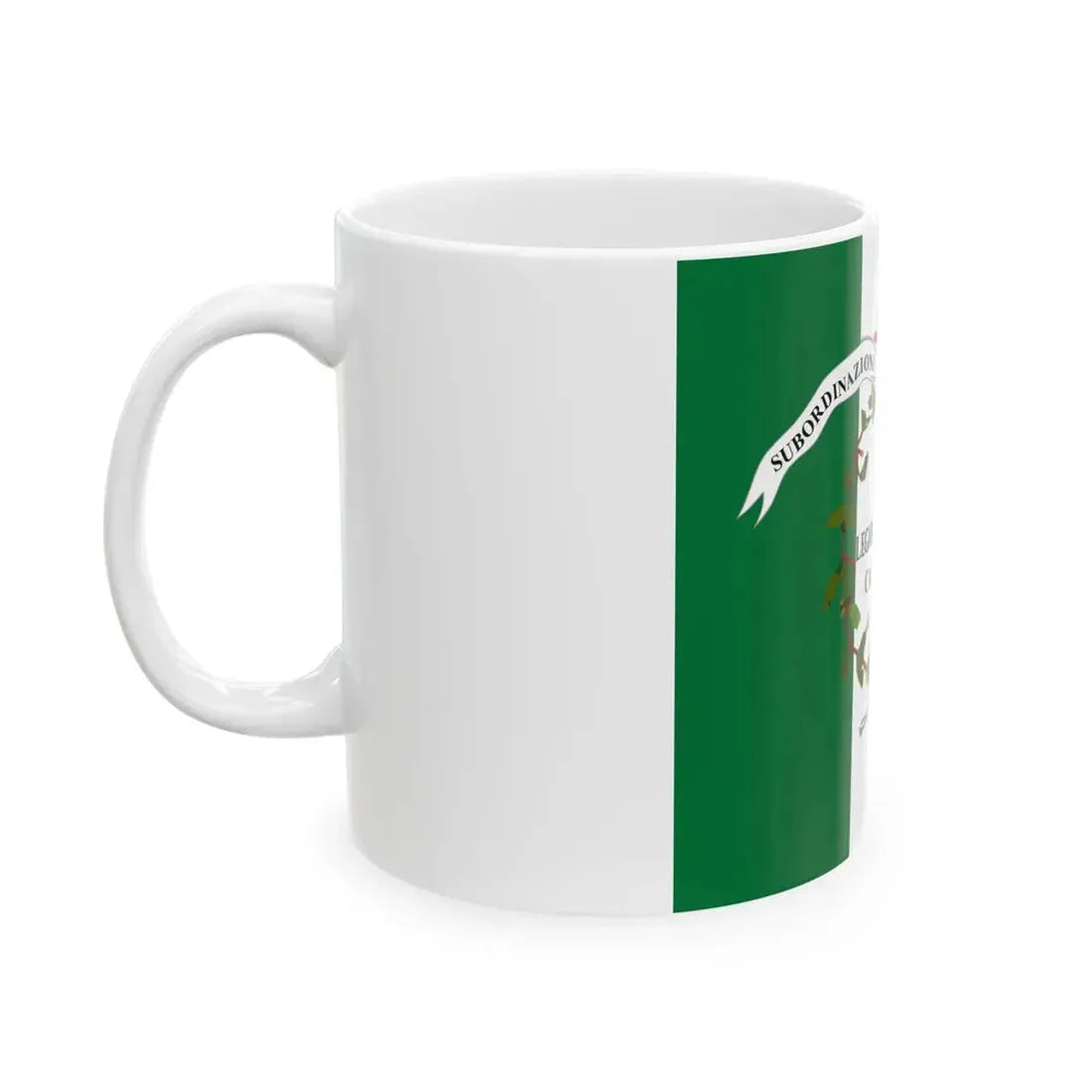 Flag of the Lombard Legion (Italy) White Coffee Mug - Go Mug Yourself