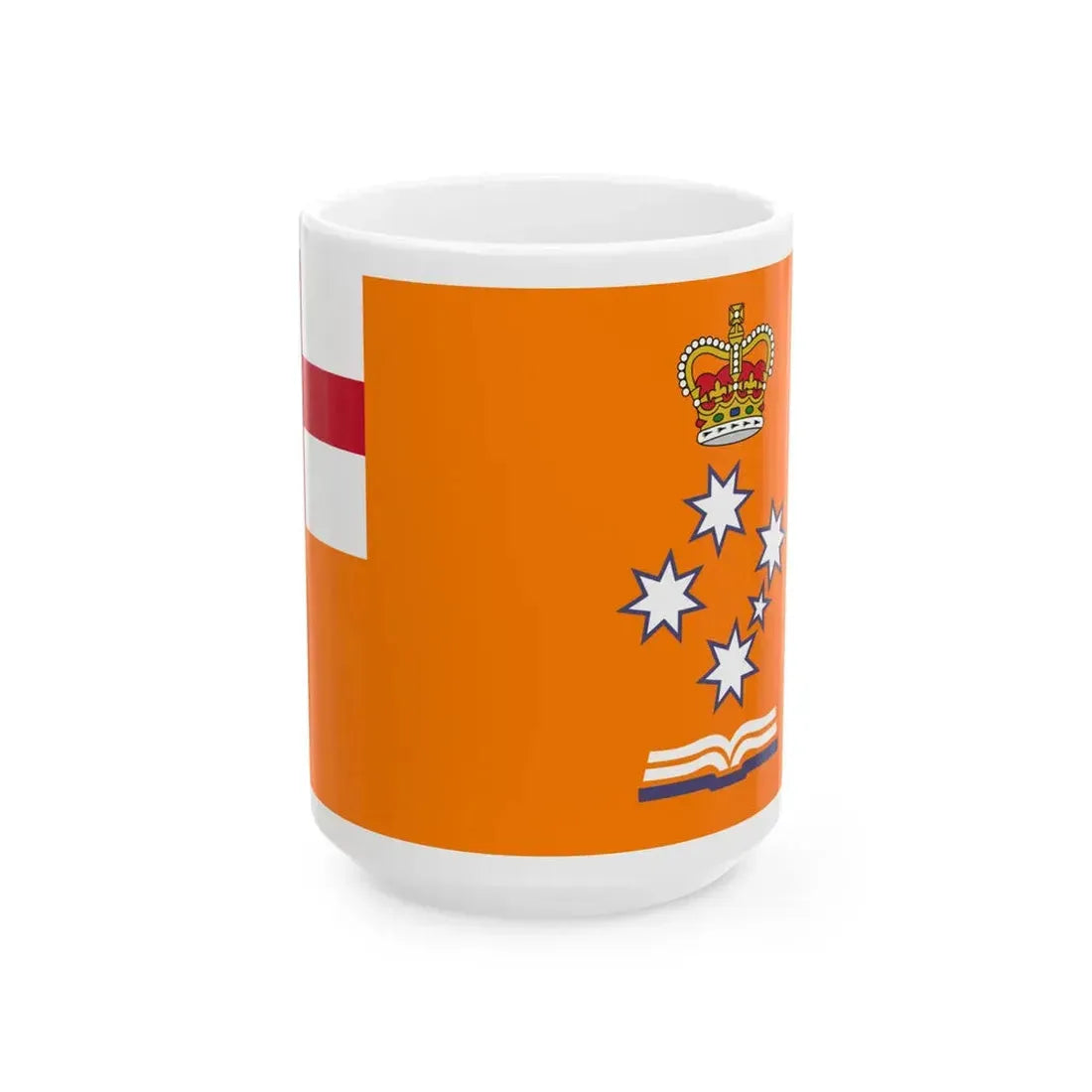 Flag of the Loyal Orange Institution of Victoria (Australia) White Coffee Mug 15oz - Go Mug Yourself