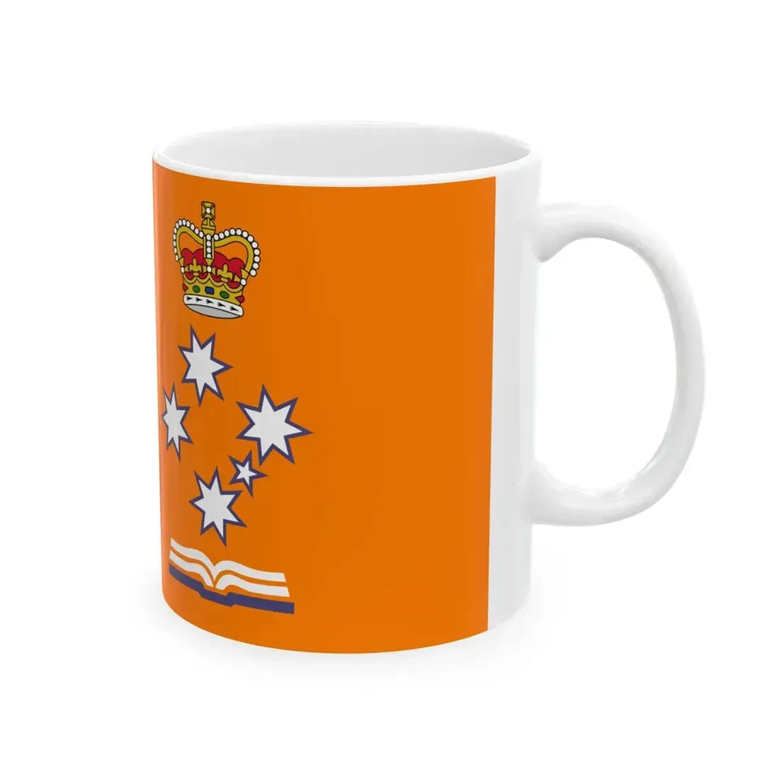 Flag of the Loyal Orange Institution of Victoria (Australia) White Coffee Mug - Go Mug Yourself