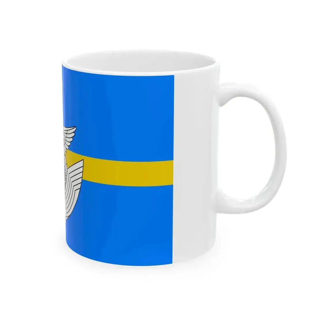 Flag of the Major of the Air Self Defense Force Japan (Japan) White Coffee Mug - Go Mug Yourself