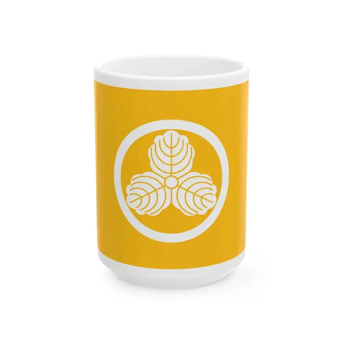 Flag of the Makino Lords of Nagaoka in Echigo Province A (Japan) White Coffee Mug 15oz - Go Mug Yourself