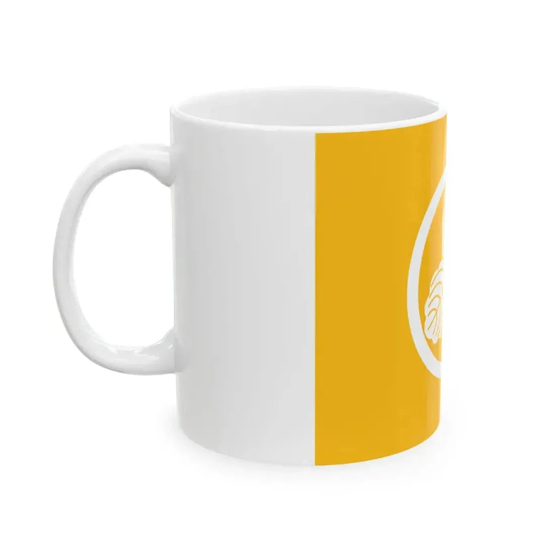 Flag of the Makino Lords of Nagaoka in Echigo Province A (Japan) White Coffee Mug - Go Mug Yourself