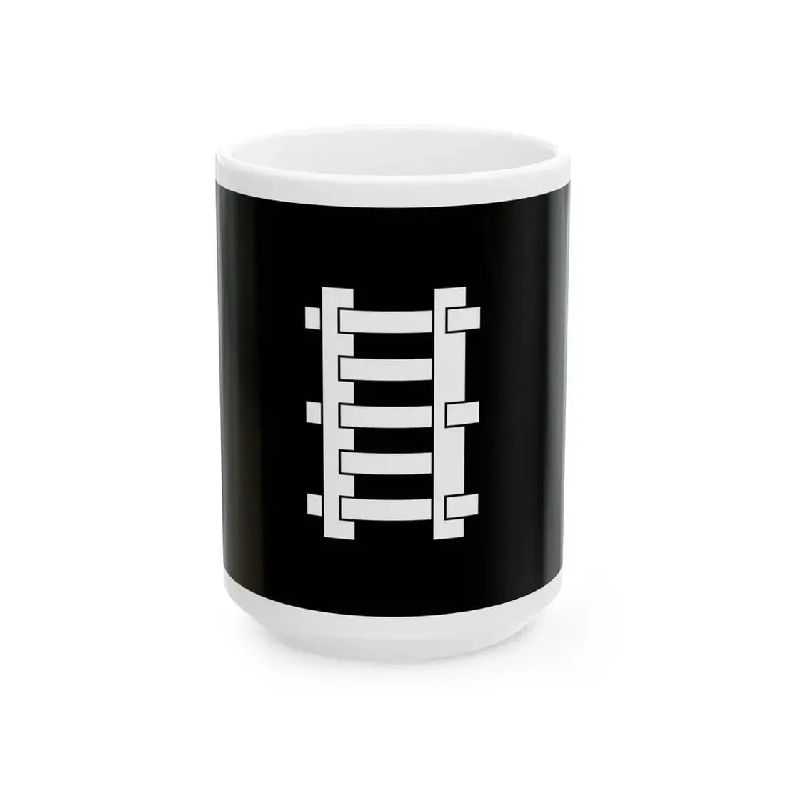 Flag of the Makino Lords of Nagaoka in Echigo Province B (Japan) White Coffee Mug 15oz - Go Mug Yourself