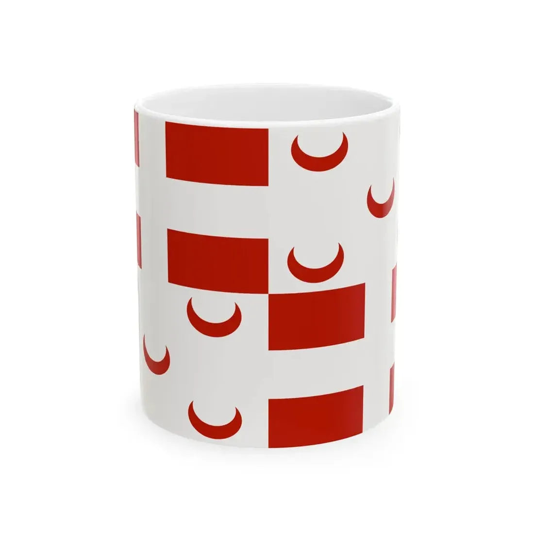 Flag of the Maltese corsairs (Malta) White Coffee Mug 11oz - Go Mug Yourself