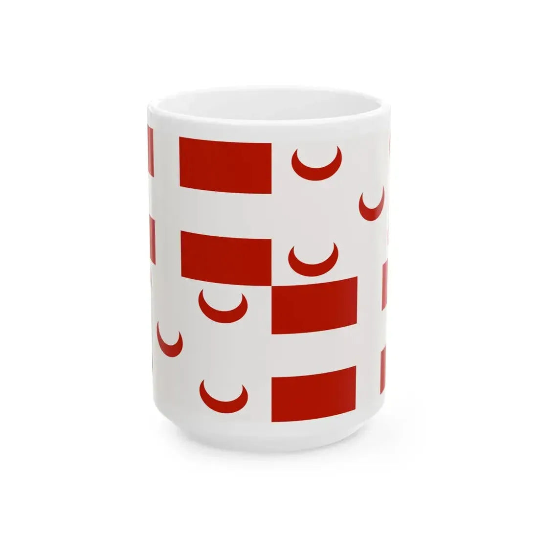 Flag of the Maltese corsairs (Malta) White Coffee Mug 15oz - Go Mug Yourself