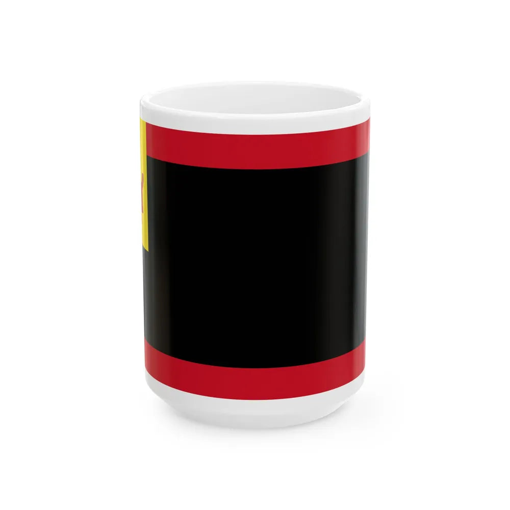 Flag of the Manteri Darat (Brunei) White Coffee Mug 15oz - Go Mug Yourself