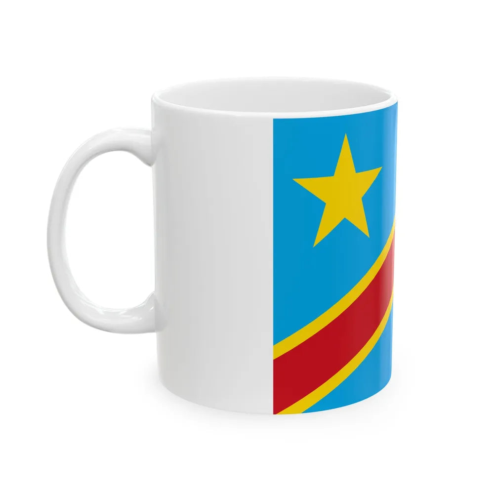 Flag of the March 23 Movement (Congo) White Coffee Mug - Go Mug Yourself