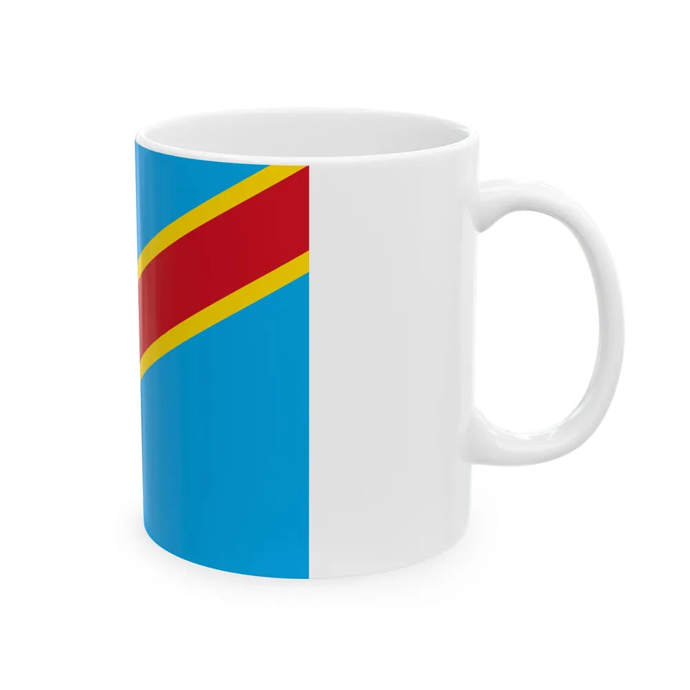 Flag of the March 23 Movement (Congo) White Coffee Mug - Go Mug Yourself