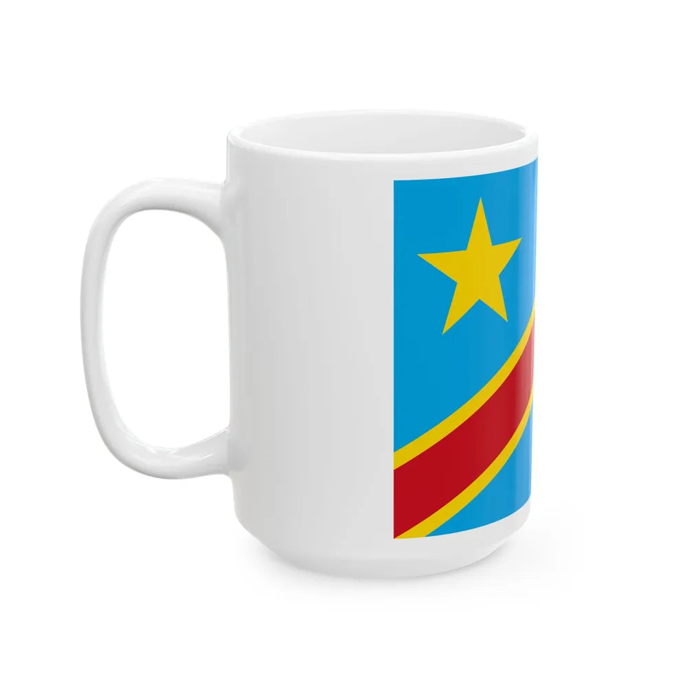 Flag of the March 23 Movement (Congo) White Coffee Mug - Go Mug Yourself