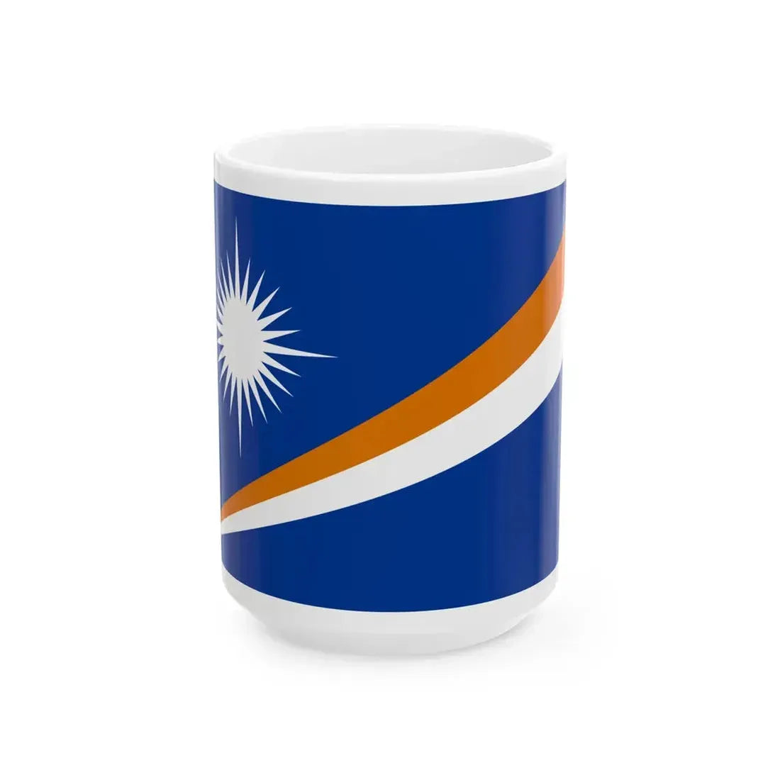 Flag of the Marshall Islands 3-2 (Marshall Islands) White Coffee Mug 15oz - Go Mug Yourself