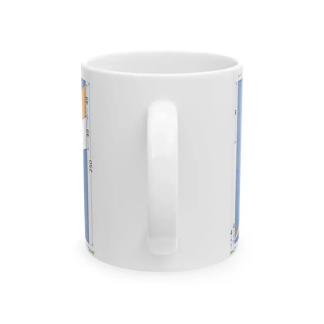 Flag of the Marshall Islands construction sheet (Marshall Islands) White Coffee Mug - Go Mug Yourself