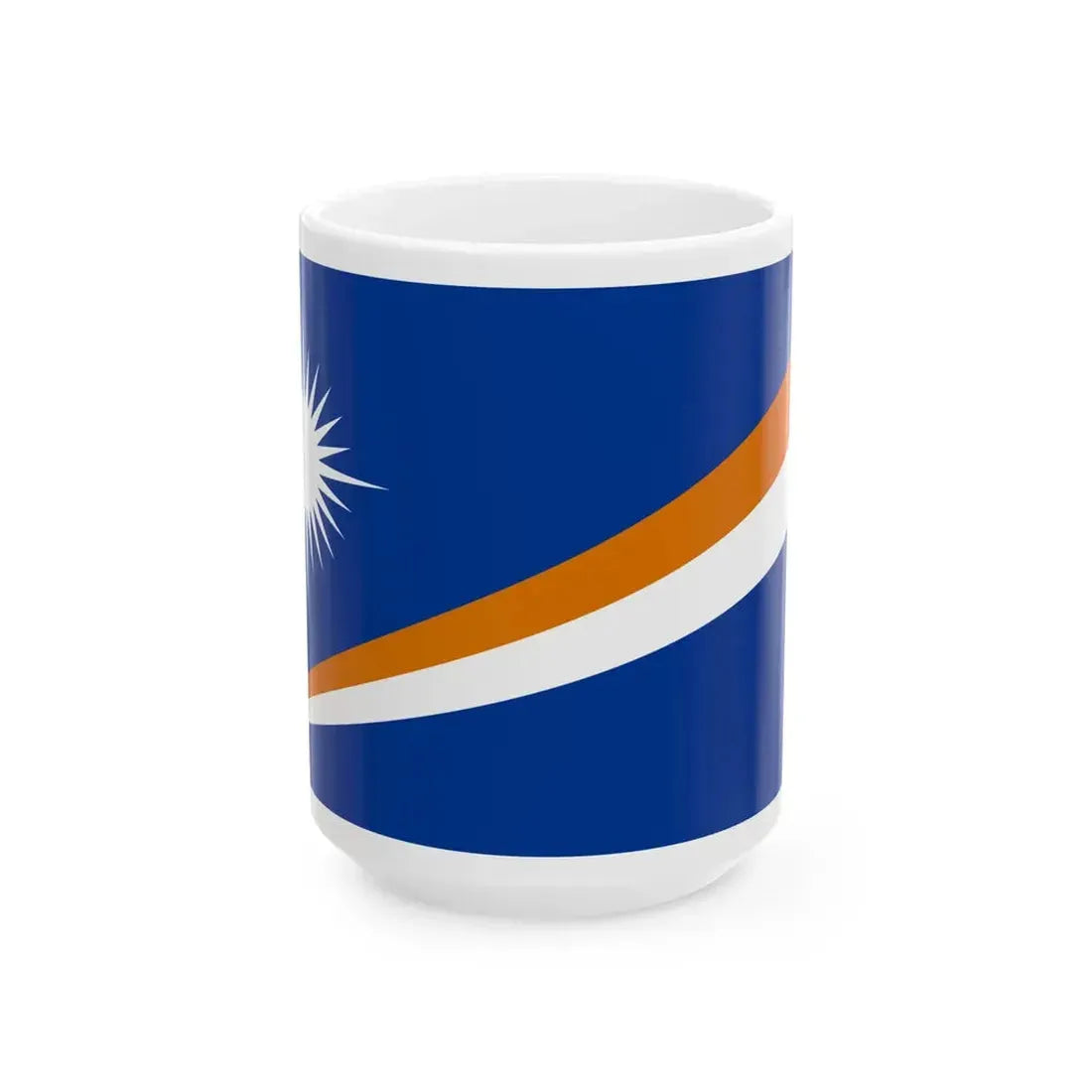 Flag of the Marshall Islands (Marshall Islands) White Coffee Mug 15oz - Go Mug Yourself