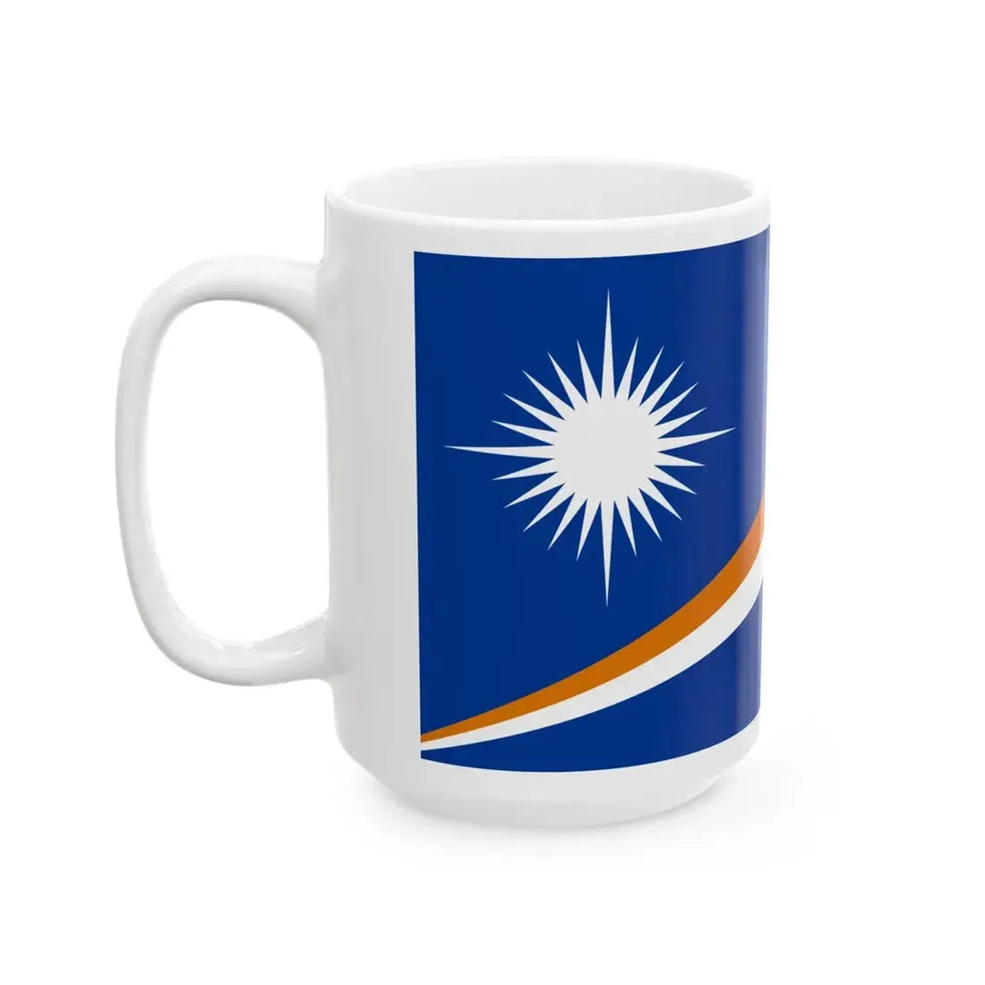 Flag of the Marshall Islands (Marshall Islands) White Coffee Mug - Go Mug Yourself