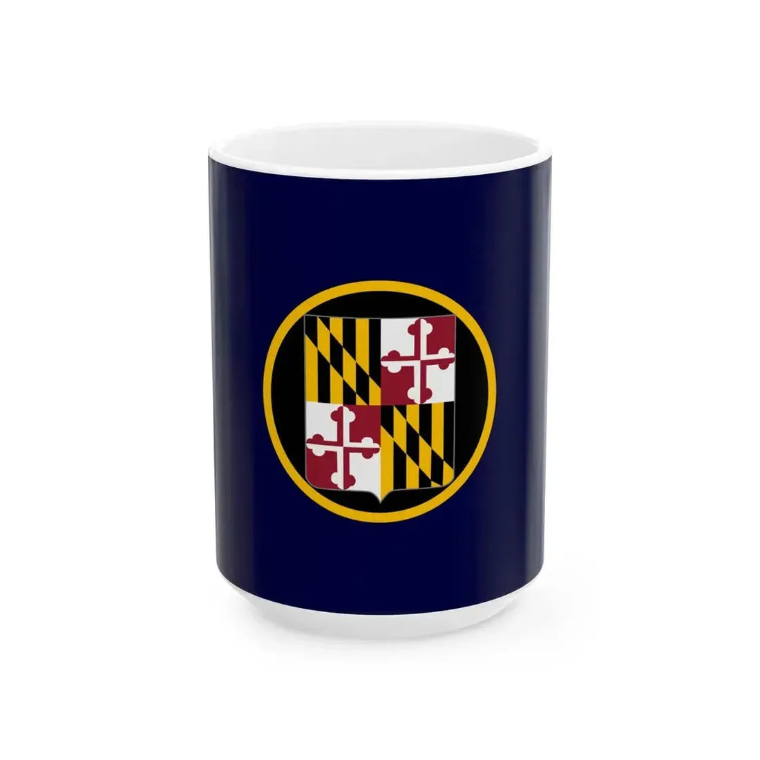 Flag of the Maryland National Guard (United States) White Coffee Mug 15oz - Go Mug Yourself