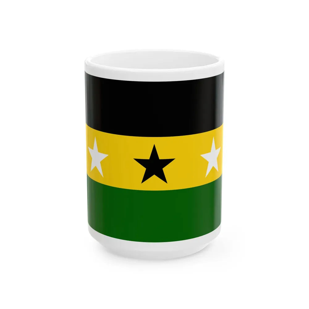 Flag of the Masalit (Chad) White Coffee Mug 15oz - Go Mug Yourself