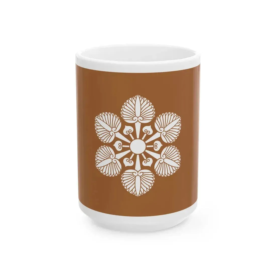 Flag of the Matsudaira Lords of Fukui in Echizen Province B (Japan) White Coffee Mug 15oz - Go Mug Yourself