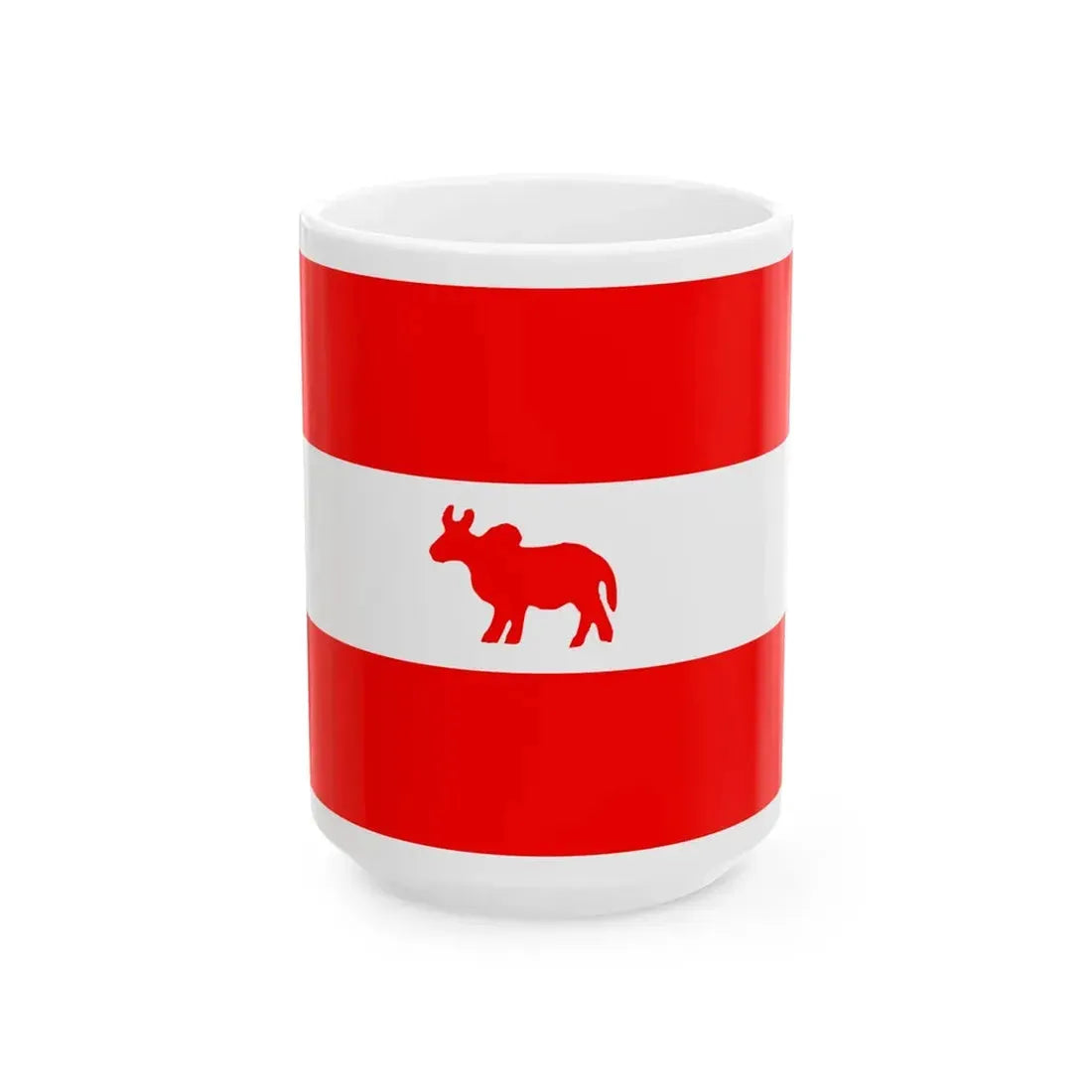 Flag of the Menabe Kingdom (Madagascar) White Coffee Mug 15oz - Go Mug Yourself