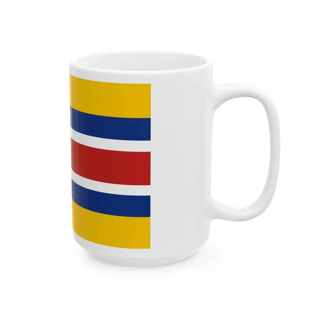 Flag of the Mengjiang (China) White Coffee Mug - Go Mug Yourself