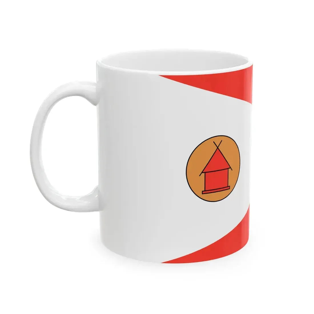 Flag of the Merina people (Madagascar) White Coffee Mug - Go Mug Yourself