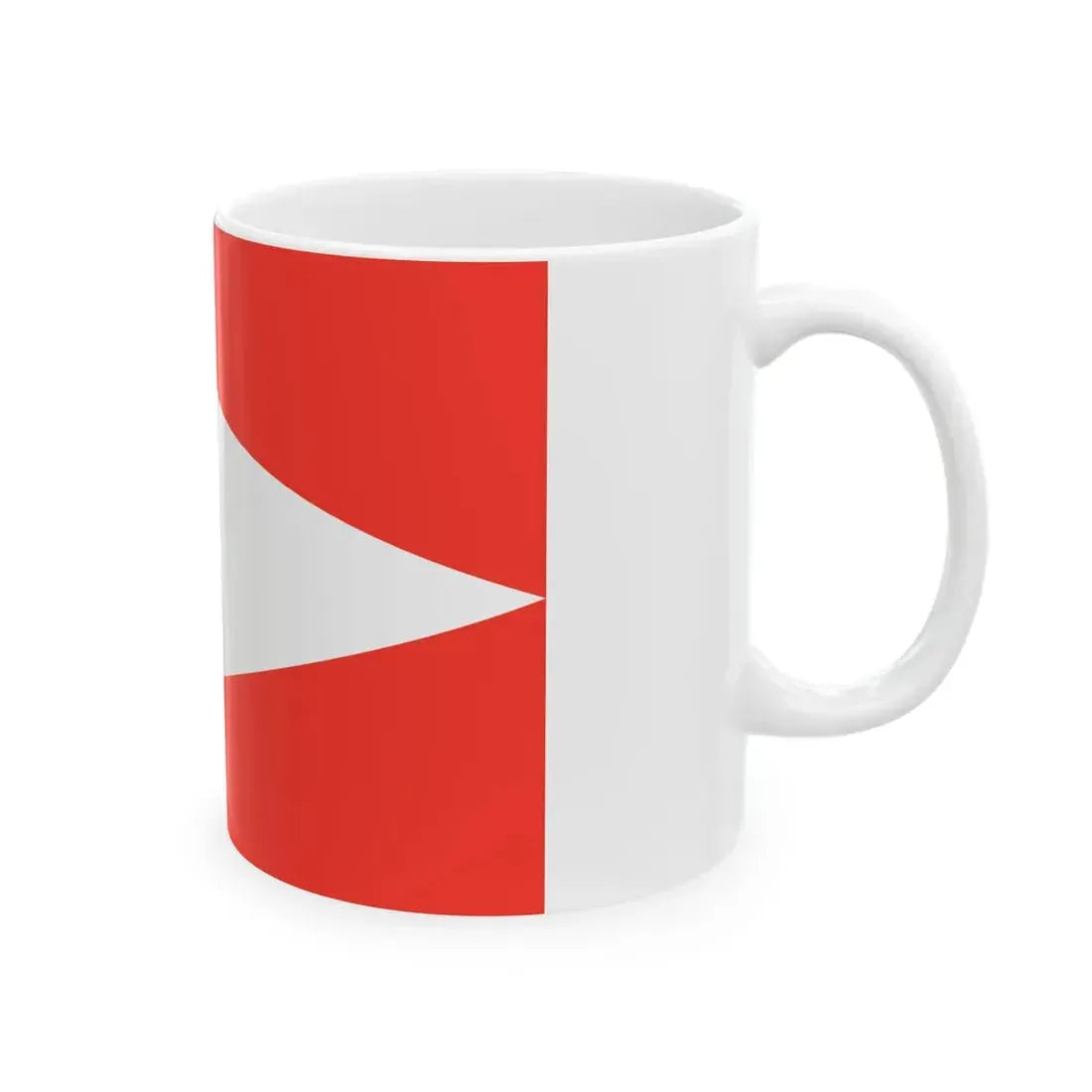 Flag of the Merina people (Madagascar) White Coffee Mug - Go Mug Yourself