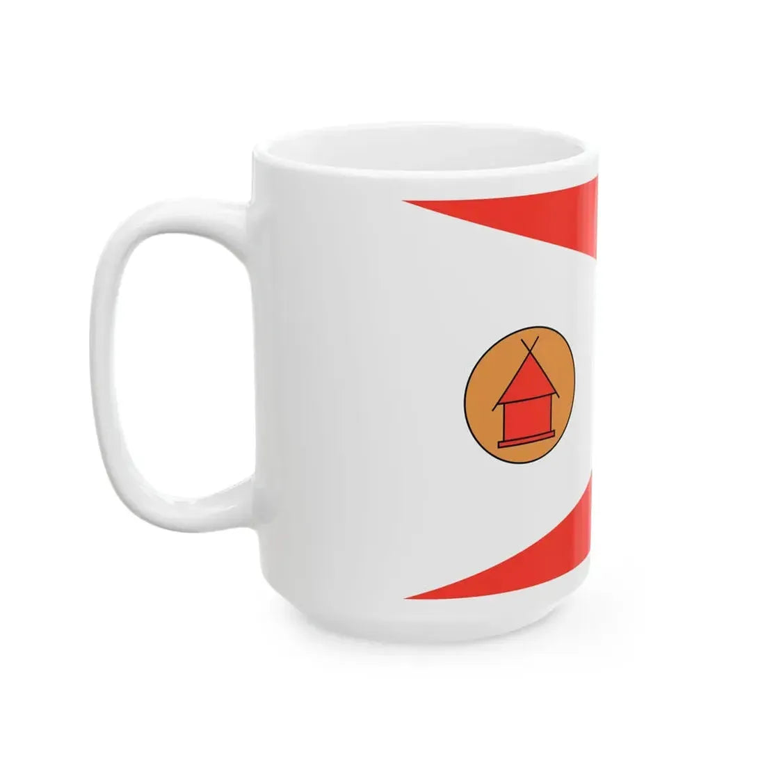 Flag of the Merina people (Madagascar) White Coffee Mug - Go Mug Yourself