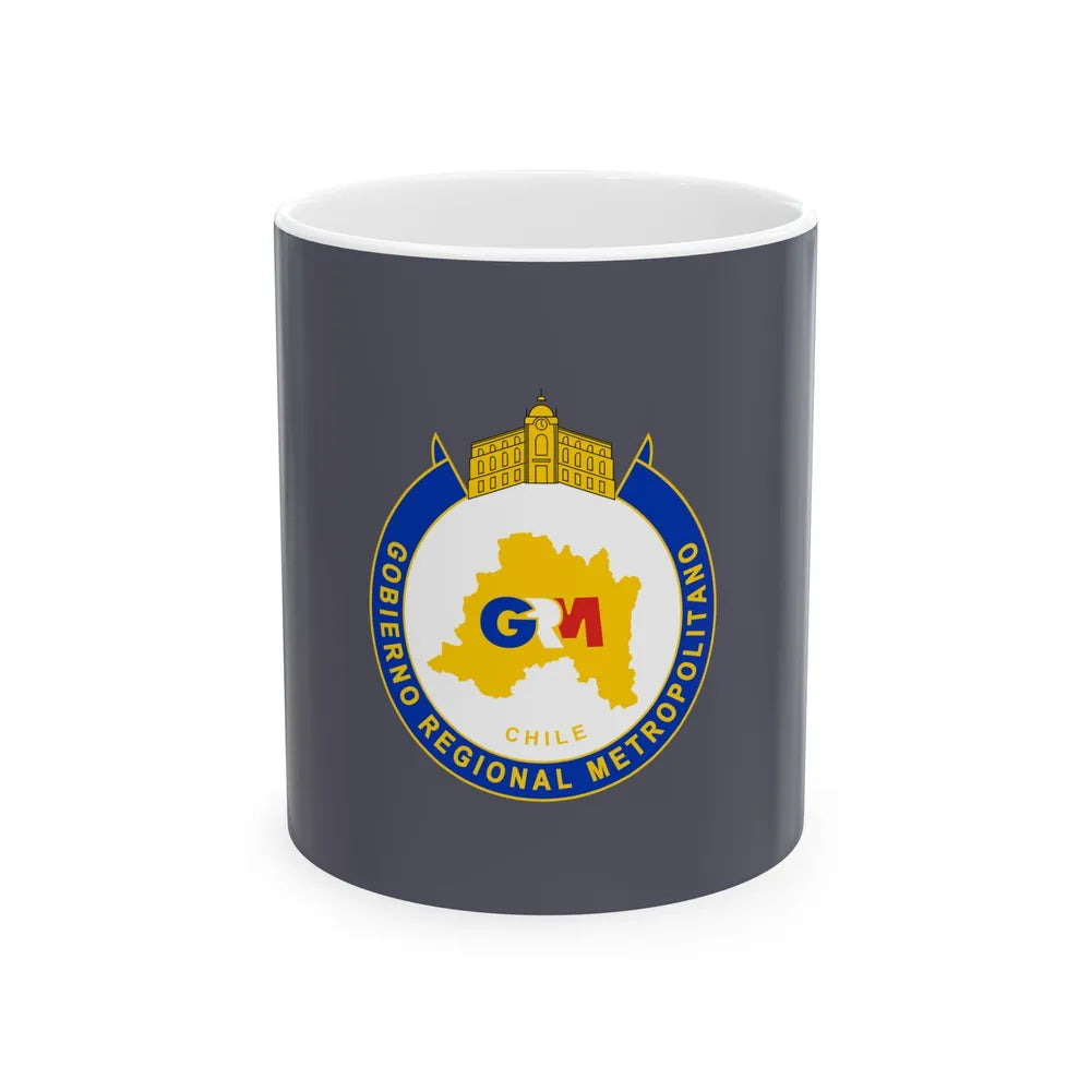 Flag of the Metropolitan Region Chile (Chile) White Coffee Mug 11oz - Go Mug Yourself
