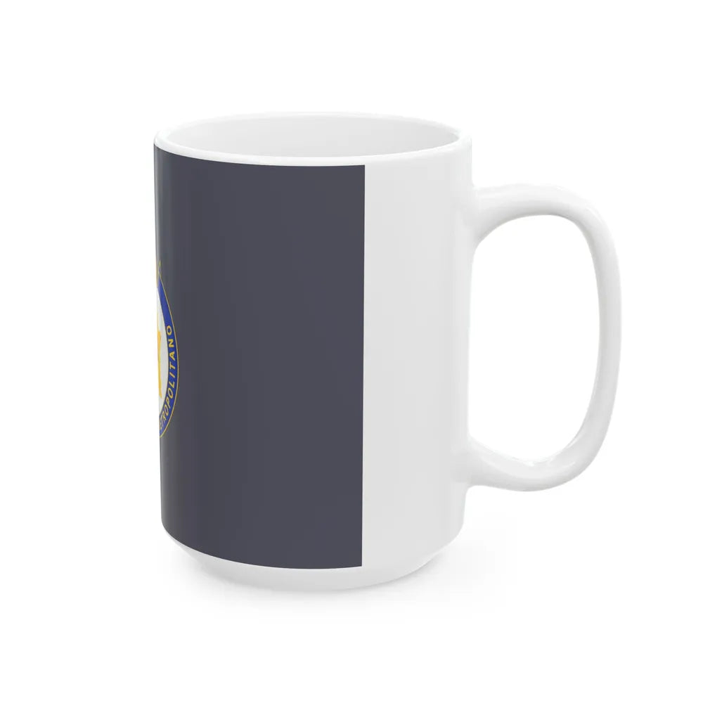 Flag of the Metropolitan Region Chile (Chile) White Coffee Mug - Go Mug Yourself