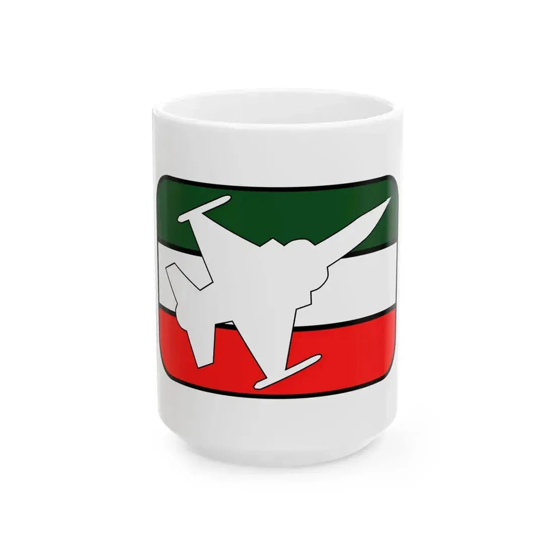 Flag of the Mexican Air Force (Mexico) White Coffee Mug 15oz - Go Mug Yourself