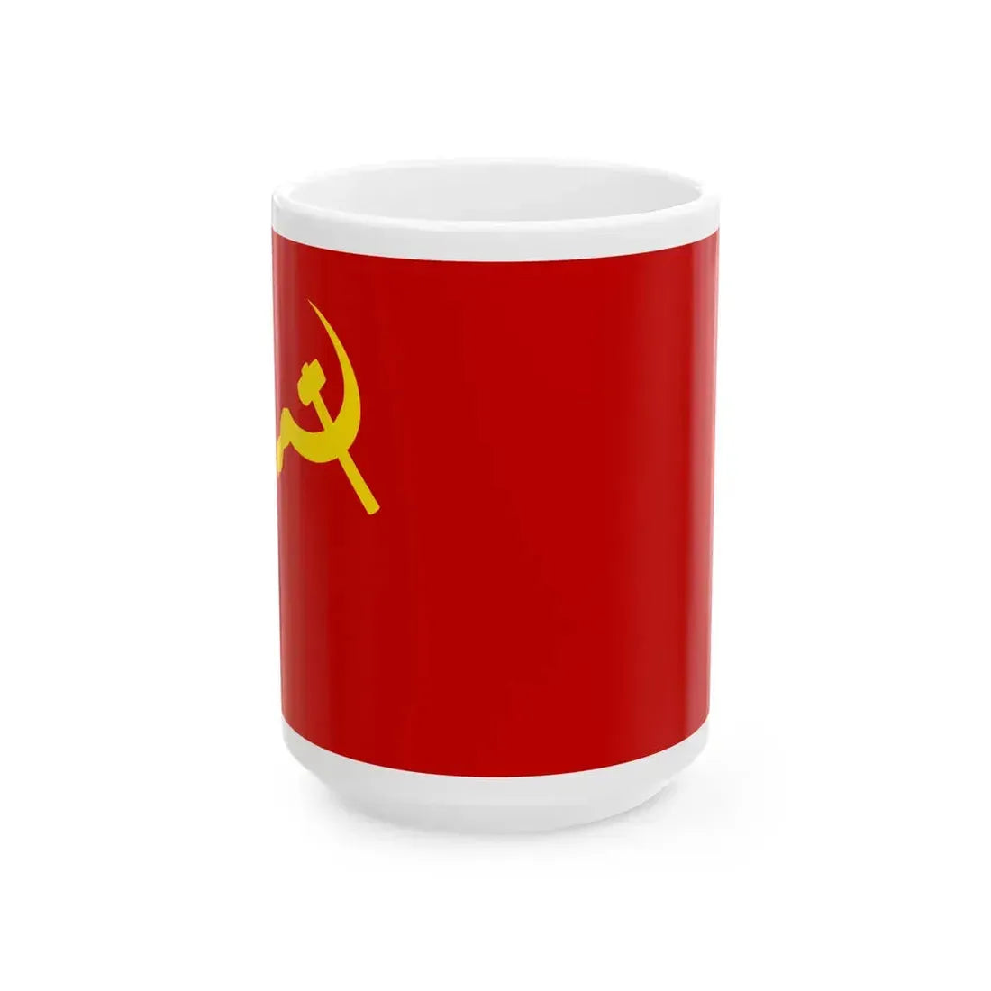 Flag of the Militarized Communist Party of Peru (Peru) White Coffee Mug 15oz - Go Mug Yourself