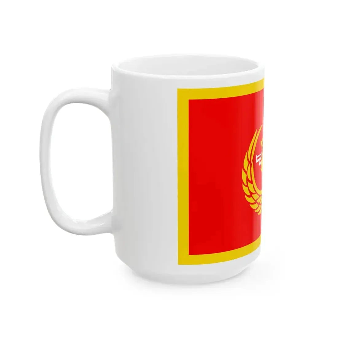 Flag of the Minister of Coast Guard of the Republic of China (China) White Coffee Mug - Go Mug Yourself