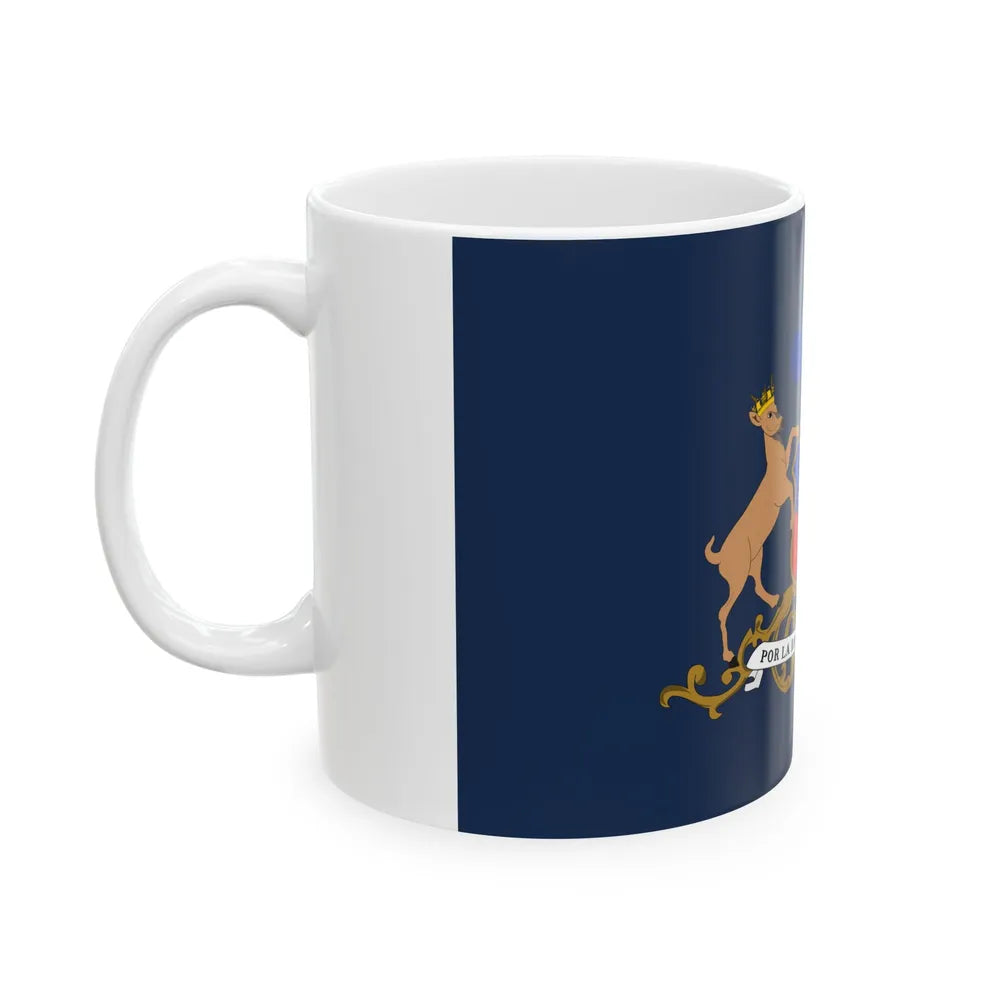 Flag of the Minister of Defence of Chile (Chile) White Coffee Mug - Go Mug Yourself