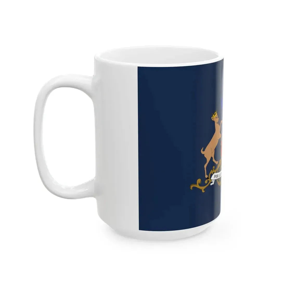 Flag of the Minister of Defence of Chile (Chile) White Coffee Mug - Go Mug Yourself