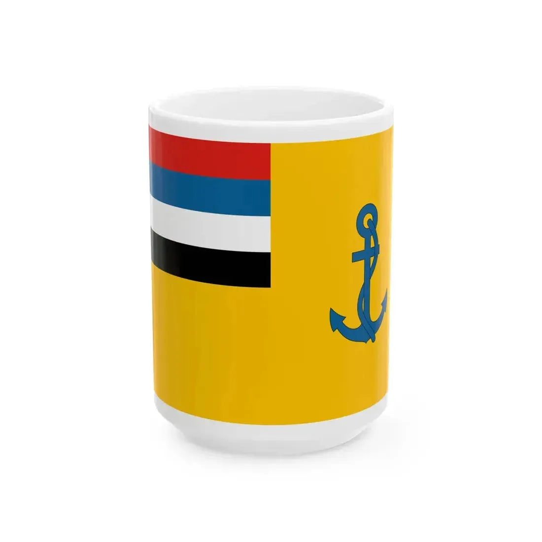 Flag of the Minister of Defence of Manchukuo (China) White Coffee Mug 15oz - Go Mug Yourself