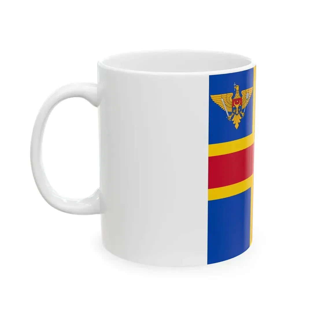 Flag of the Minister of Defense of Moldova (Moldova) White Coffee Mug - Go Mug Yourself