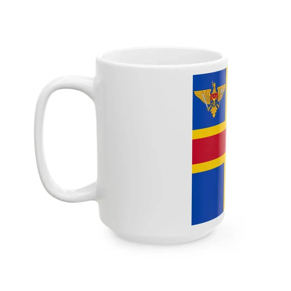 Flag of the Minister of Defense of Moldova (Moldova) White Coffee Mug - Go Mug Yourself