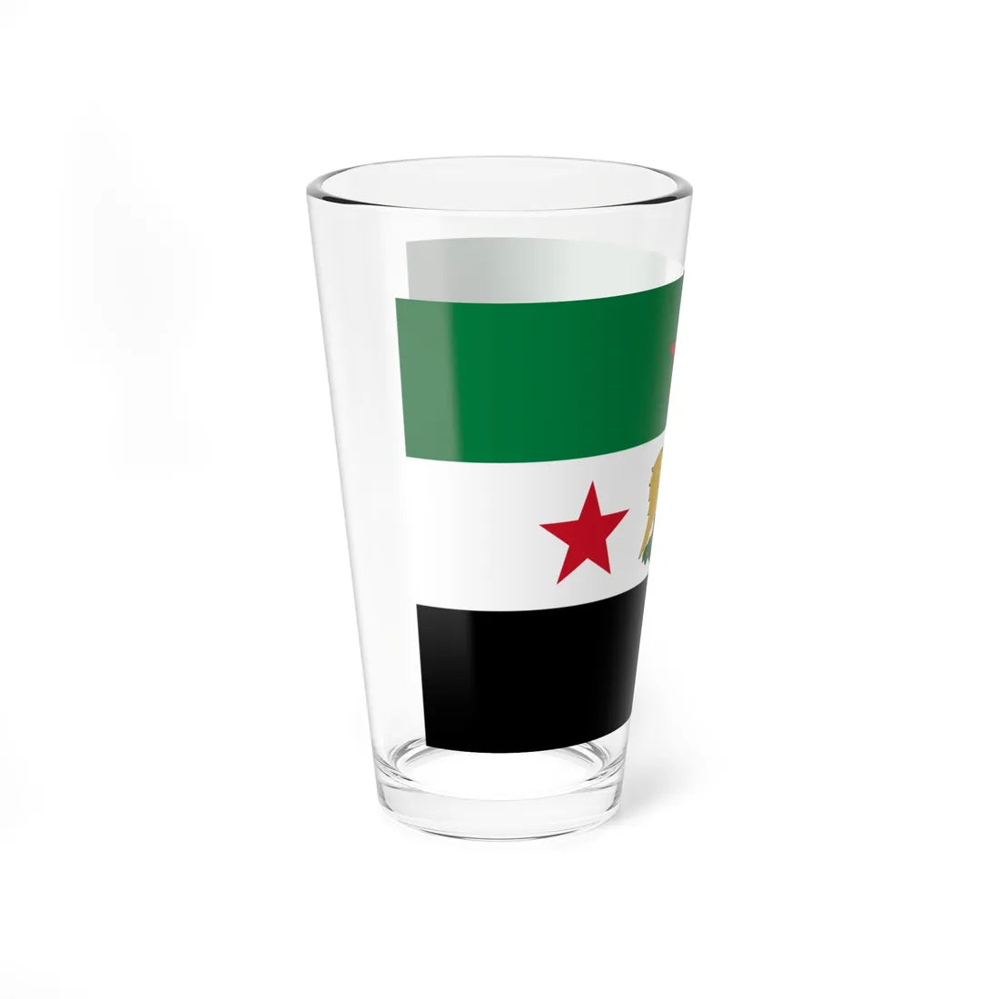Flag of the Minister of Defense of Syria 2024present (Syria) Pint Glass 16oz - Go Mug Yourself