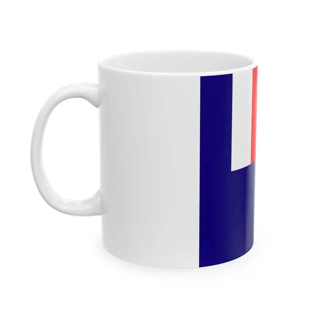 Flag of the Minister of Overseas France (France) White Coffee Mug - Go Mug Yourself