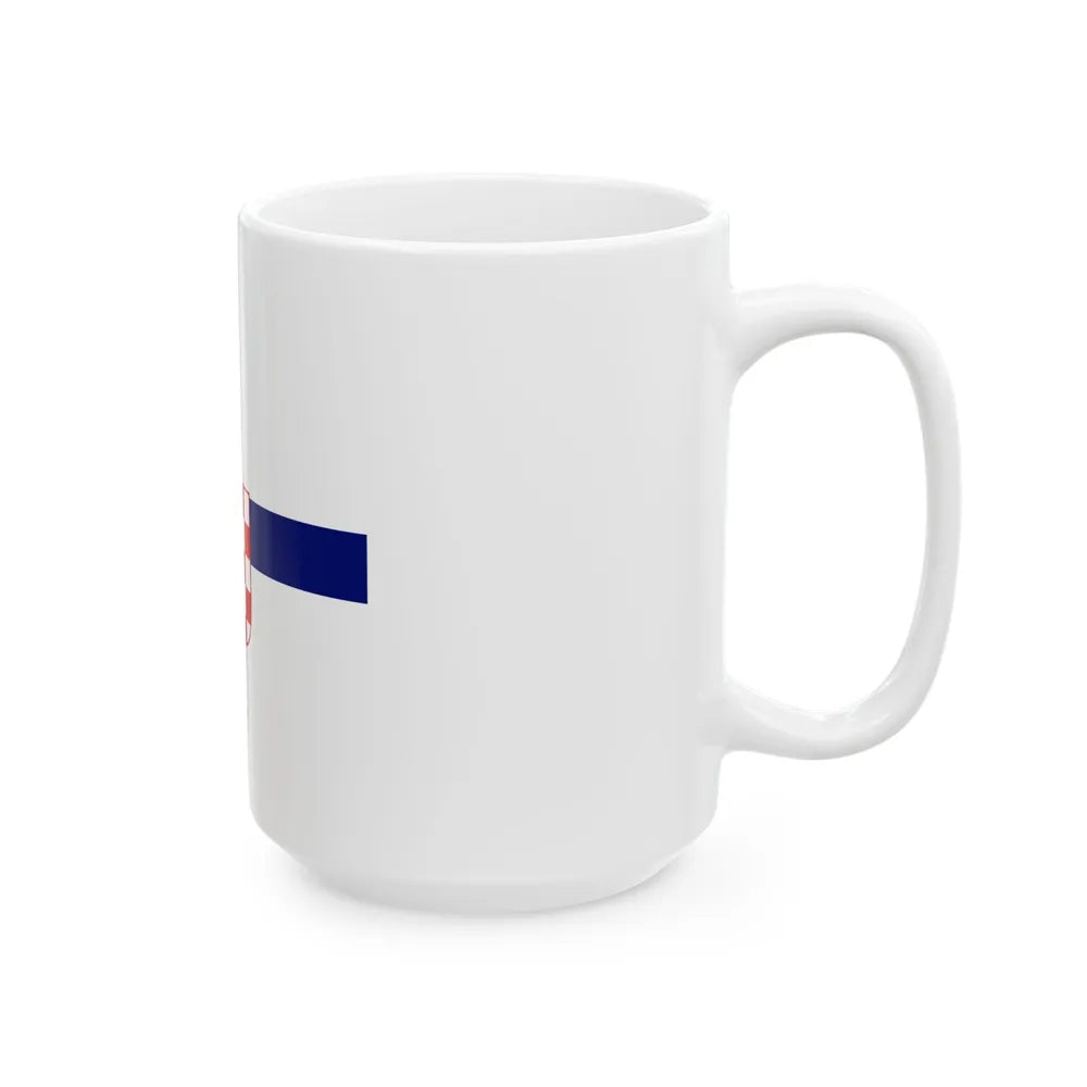 Flag of the Minister of the Armed Forces of the Independent State of Croatia (Croatia) White Coffee Mug - Go Mug Yourself