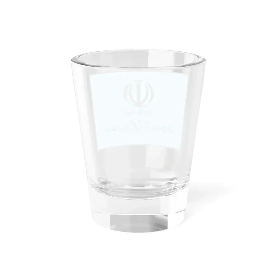 Flag of the Ministry of Cultural Heritage Handicrafts and Tourism Iran (Iran) Shot Glass 1.5oz - Go Mug Yourself