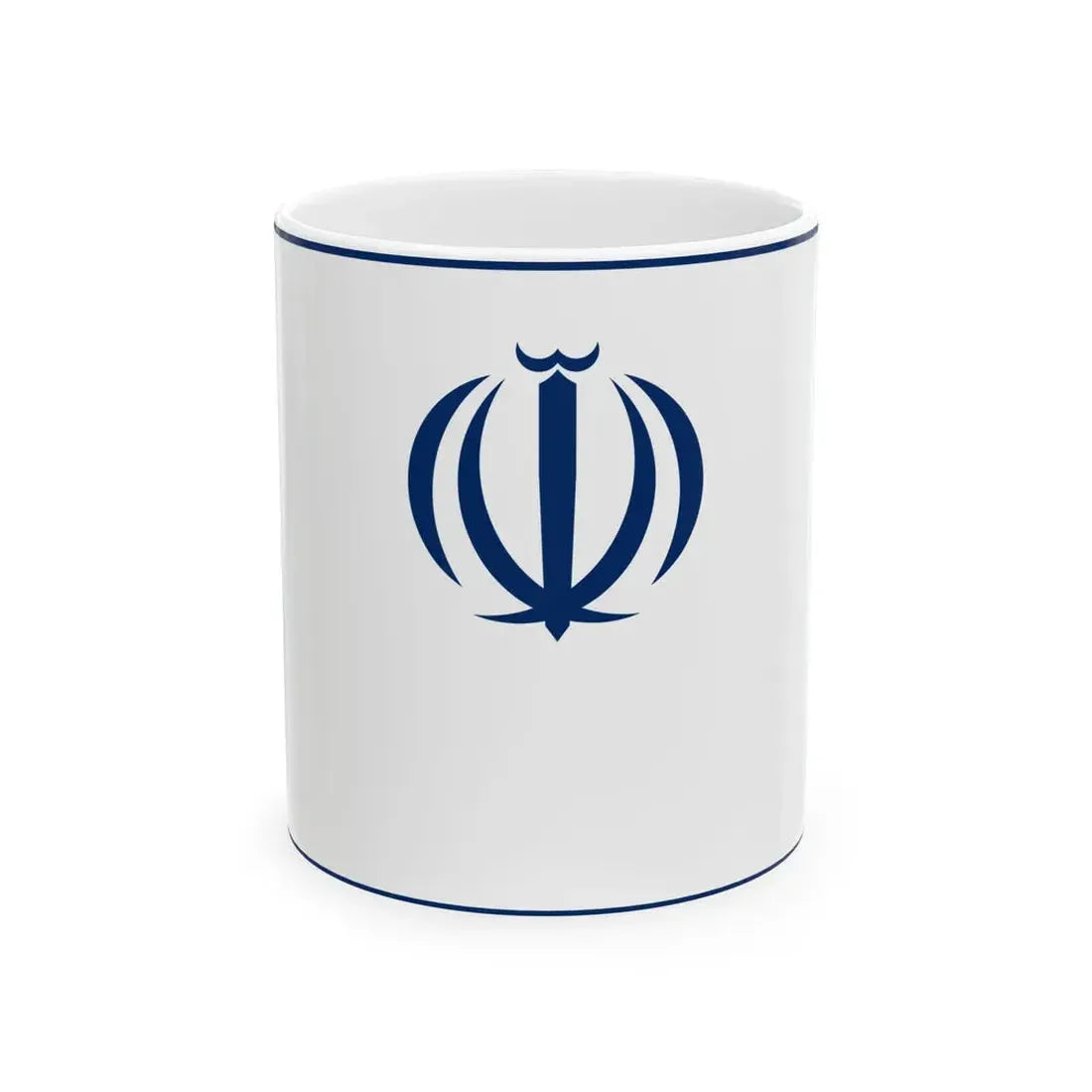 Flag of the Ministry of Economic Affairs and Finance Iran (Iran) White Coffee Mug 11oz - Go Mug Yourself