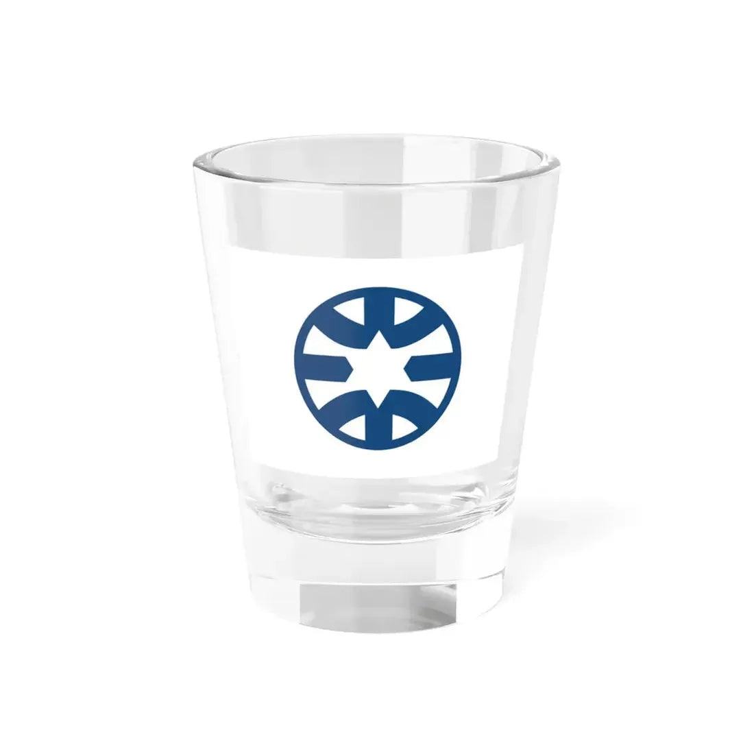 Flag of the Ministry of Foreign Affairs Israel (Israel) Shot Glass 1.5oz 1.5oz - Go Mug Yourself