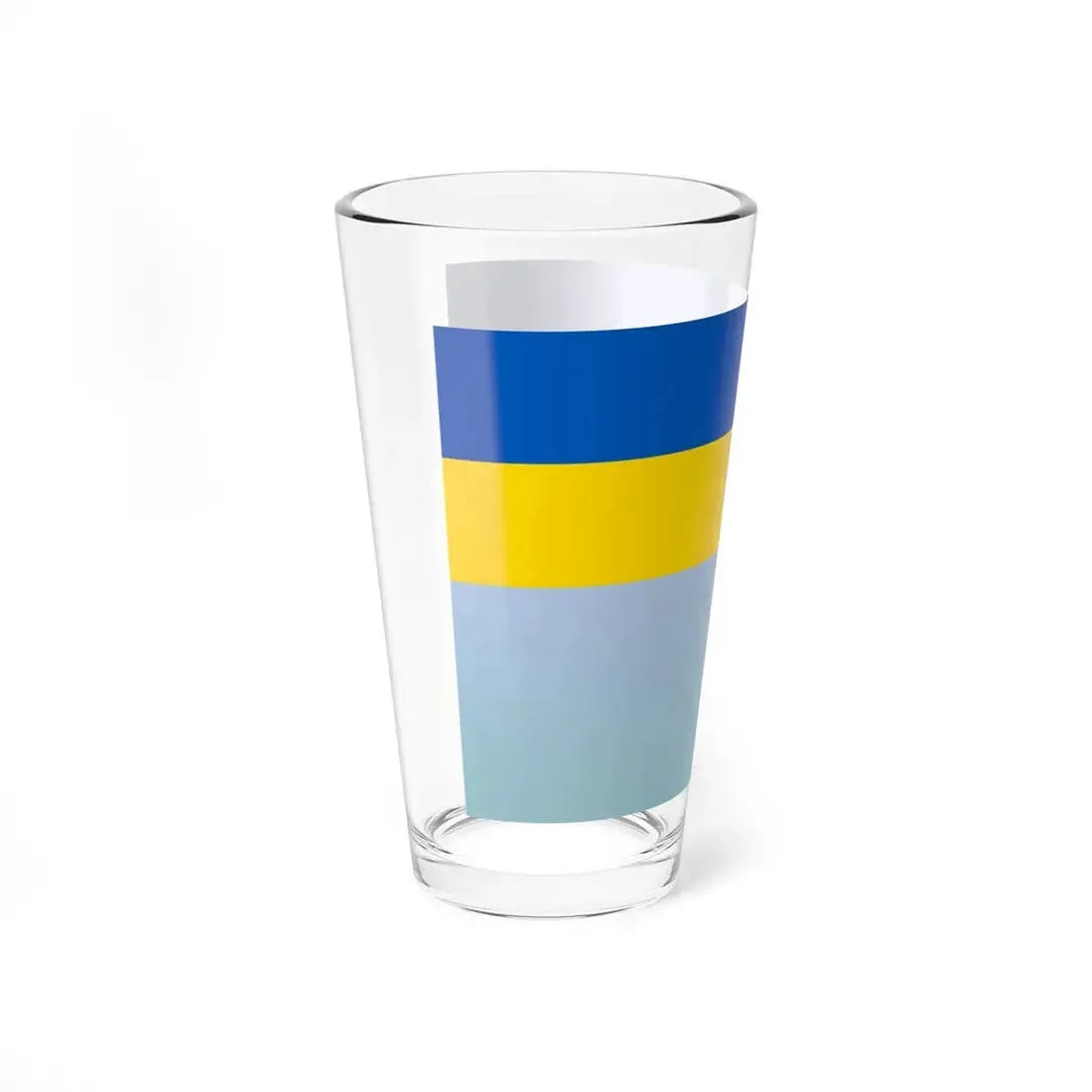 Flag of the Ministry of Information Policy of Ukraine (Ukraine) Pint Glass 16oz - Go Mug Yourself