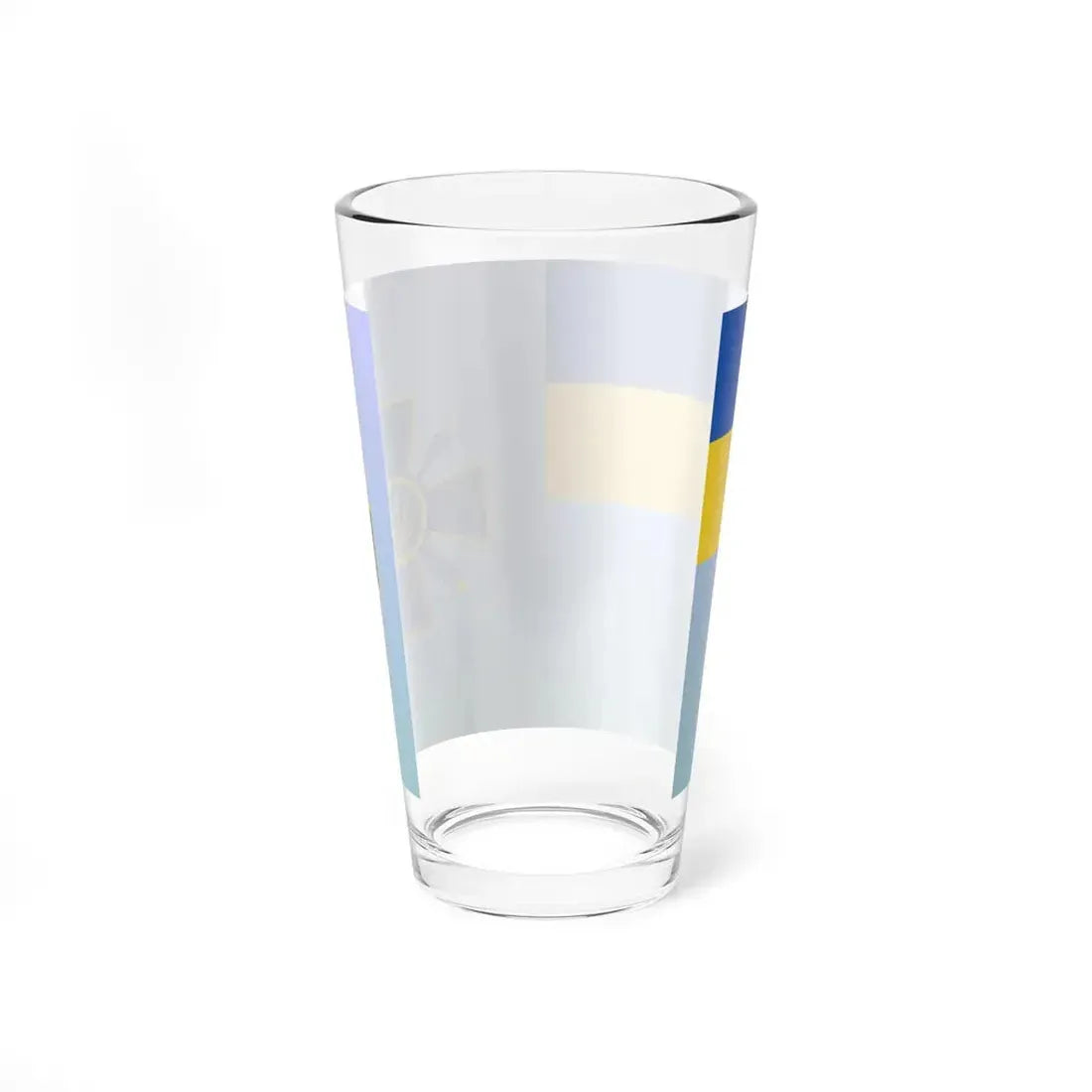 Flag of the Ministry of Information Policy of Ukraine (Ukraine) Pint Glass 16oz - Go Mug Yourself