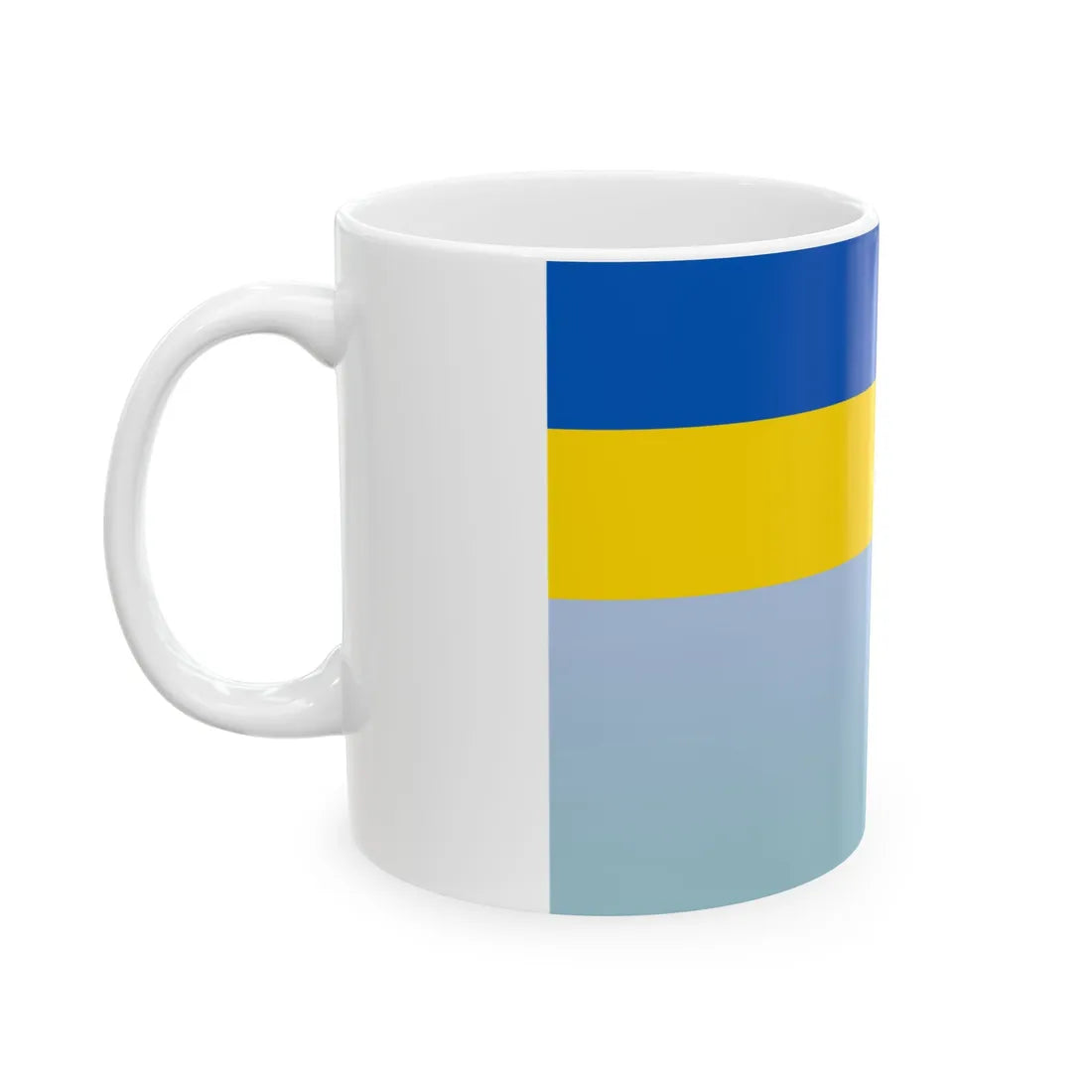 Flag of the Ministry of Information Policy of Ukraine (Ukraine) White Coffee Mug - Go Mug Yourself